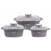 Garnki - Klausberg Lumarko zestaw garnków marmurkowych kb-7534! - miniaturka - grafika 1