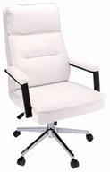 Fotele i krzesła biurowe - Białe krzesło obrotowe do biurka M2-C88 - miniaturka - grafika 1