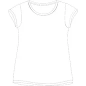 Koszulki dla dziewczynek - Bawełniany T-shirt biała koszulka dla dziewczynki Nika Petite - miniaturka - grafika 1