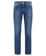 Spodnie męskie - BRAX Feel Good Feel Good spodnie męskie Cooper – krój regular fit, stretch, normalny ściągacz – bawełna, stretch bawełniany, 1 Perma Blue Nos, 32W / 30L - miniaturka - grafika 1