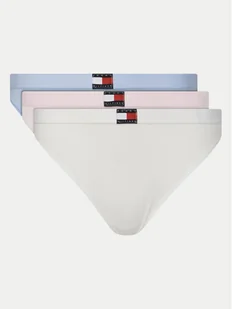 Tommy Hilfiger Komplet 3 par stringów UW0UW05641 Kolorowy - Majtki damskie - miniaturka - grafika 1
