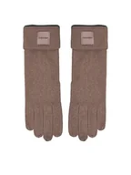 Rękawiczki - Calvin Klein Rękawiczki Damskie Chunky K60K612619 Szary - miniaturka - grafika 1