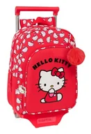 Plecaki szkolne i tornistry - Safta HELLO KITTY ICONIC Plecak dziecięcy z wózkiem 705, idealny dla dzieci w różnym wieku, wygodny i wszechstronny, jakość i wytrzymałość, 26 x 11 x 34 cm, Czerwony/biały, M, Casual - miniaturka - grafika 1