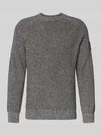 Swetry męskie - Sweter z dzianiny o kroju regular fit z czystej bawełny - miniaturka - grafika 1