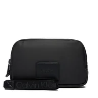 Torby męskie - Saszetka Calvin Klein Puffer Utility Zip Puch LV04D1114G Czarny - miniaturka - grafika 1