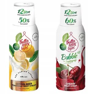 Zestaw 2x Syrop Fruttamax Radler Light Cytryna Wiśnia - Syropy i koncentraty owocowe - miniaturka - grafika 1