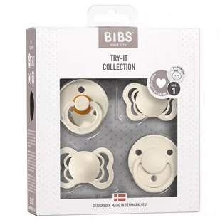BIBS Smoczki TRY-IT PACK IVORY 5O40PL 5O40PL SAM SAM - Smoczki uspokajające - miniaturka - grafika 1