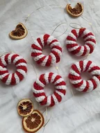 Ozdoby bożonarodzeniowe - Świąteczne zawieszki na choinkę - 5 sztuk - miniaturka - grafika 1