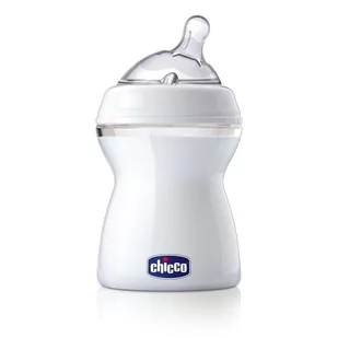 Chicco BUTELKA PLASTIKOWA NATURALFEELING 250 ML SMOCZEK SILIKONOWY PRZEPŁYW ŚREDNI 2+ - Smoczki do butelek - miniaturka - grafika 1