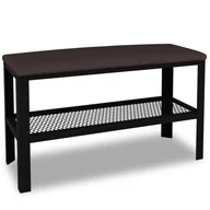 Ławki do przedpokoju - Siedzisko do przedpokoju w stylu loft czarny + wenge Z1-S42 - miniaturka - grafika 1