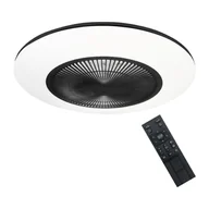 Lampy sufitowe - Lampa sufitowa na pilota LED ARIA BLACK 38W z wentylatorem ML8335 - Milagro - miniaturka - grafika 1