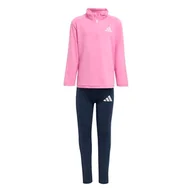 Odzież sportowa dziecięca - adidas Dziewczynki GOTO PZ LITTLE KIDS SPORTS SET, Pink Fusion/White/Clear Pink, 3-4 Years - miniaturka - grafika 1