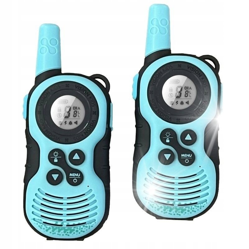 Walkie Talkie Pro Vision Kids Zasięg do 1 kilometra 16 kanałów latarka LED