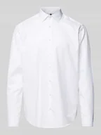 Koszule męskie - Koszula biznesowa o kroju regular fit z kołnierzykiem typu kent - miniaturka - grafika 1