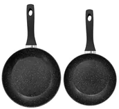 Zestawy garnków i patelni - MG Home, zestaw patelni, MGH Marble 24/28 cm, 2 el. + łyżka do spaghetti - miniaturka - grafika 1