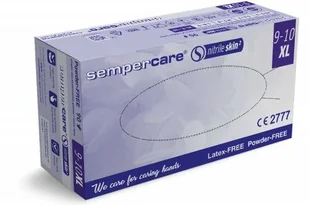 SKAMEX Rękawice diagnostyczne nitrylowe bezpudrowe 200szt Sempercare SKIN 2 - Akcesoria medyczne - miniaturka - grafika 3
