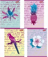 Zeszyty szkolne - Zeszyt A5 32k kratka laminowany TROPICAL - miniaturka - grafika 1