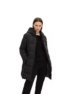 Płaszcze damskie - TOM TAILOR Damski Bufor płaszcz zimowy 1034590, 14482 - Deep Black, XXL - miniaturka - grafika 1