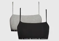 Biustonosze - Calvin Klein Biustonosz bralette 000QF7215E XL Unlined Bralette 2PK - miniaturka - grafika 1