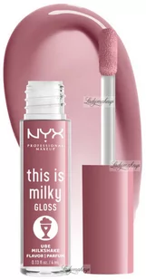 NYX Professional Makeup - This is Milky Gloss Milkshake - Błyszczyk do ust - 4 ml - UBE MILKSHAKE - Błyszczyki do ust - miniaturka - grafika 1