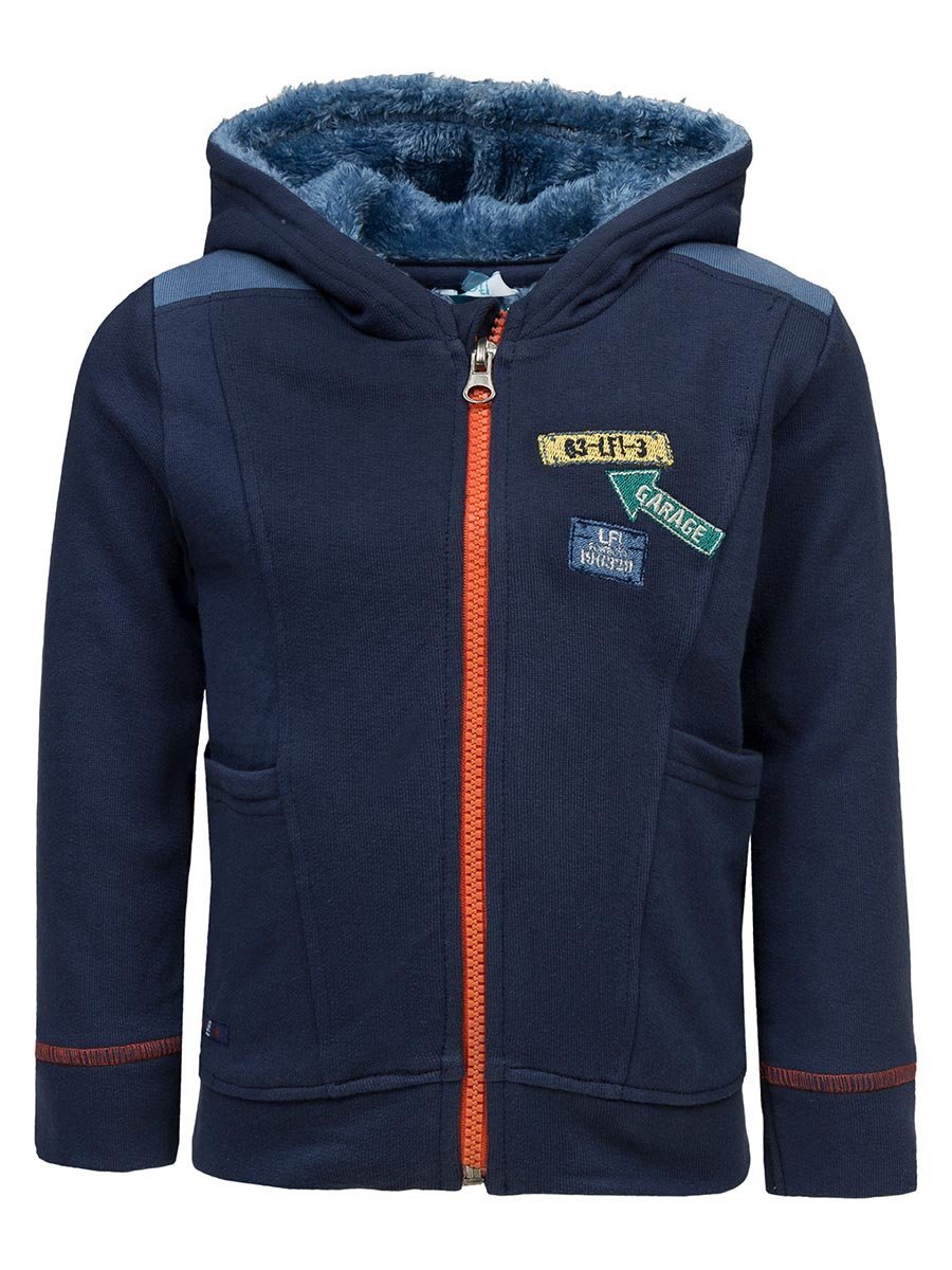 Chłopięca bluza z kapturem granatowa Lief r.62