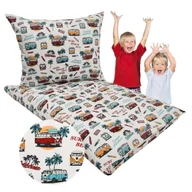 Pościel dla dzieci - Komplet Pościeli Dziecięcej 90x120 + 40x60 Volkswagen Ogórki 100% Bawełna Polski Producent - miniaturka - grafika 1