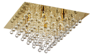Lampy sufitowe - Lancaster crystal - plafon 7 płomienny złoty. - miniaturka - grafika 1
