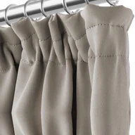 Zasłony - Zasłona ziaciemniająca na taśmie Blackout 140x270 cm Hold ciemno-beżowa Spod Igły i Nitki - miniaturka - grafika 1