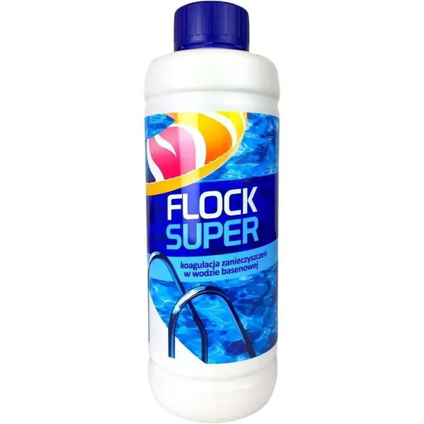 FLOCK SUPER koagulant do basenu 1L Gamix usuwa zmętnienia oczyszcza
