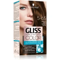 Farby do włosów i szampony koloryzujące - Schwarzkopf Gliss Color Krem koloryzujący nr 5-65 Orzechowy Brąz 1op. - miniaturka - grafika 1