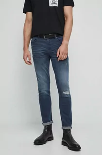 Spodnie męskie - Medicine jeansy męskie kolor granatowy - grafika 1