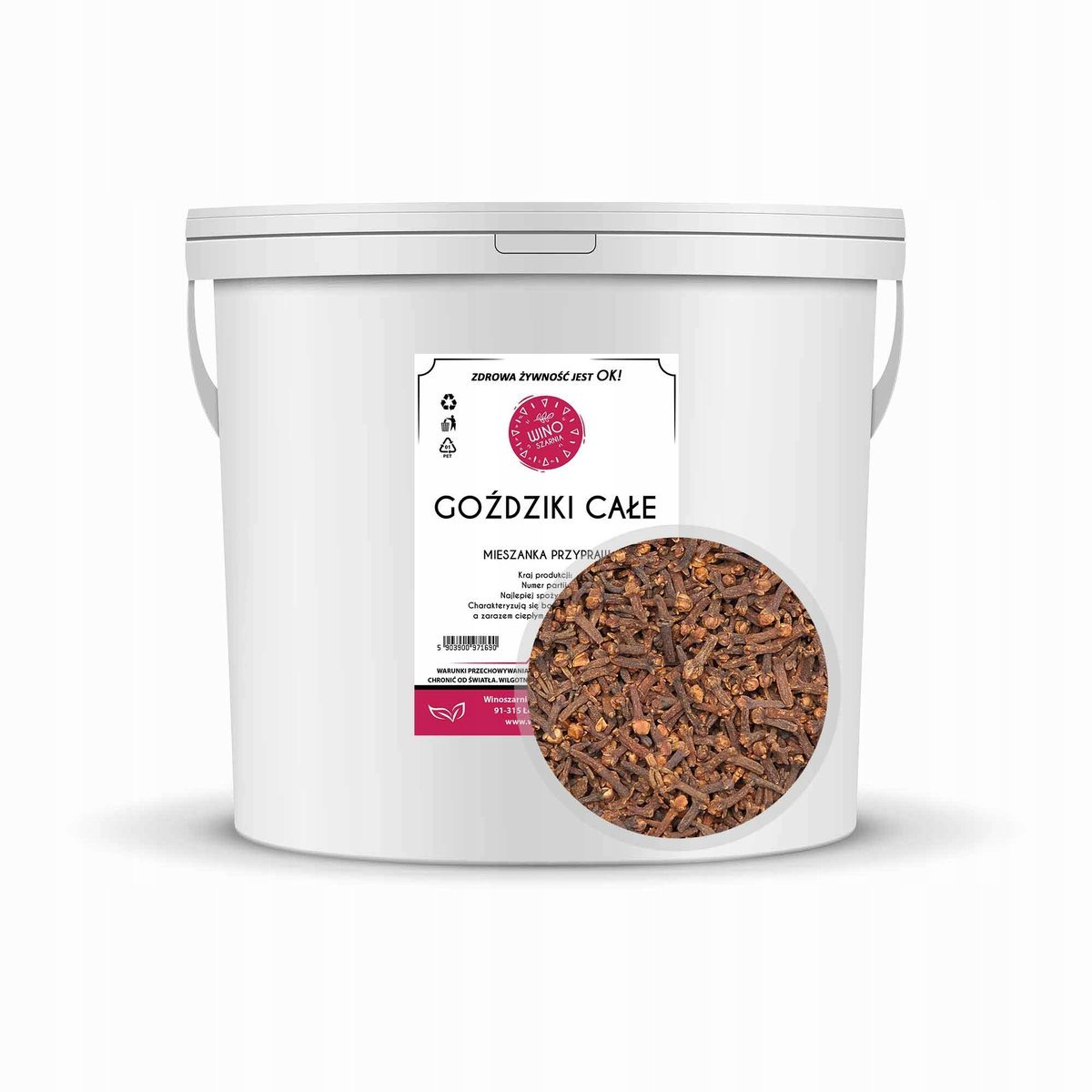 Goździki całe - 200g Wiaderko suszone Aromatyczna Przyprawa