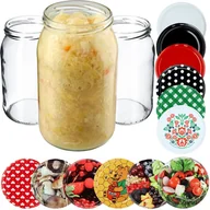 Pojemniki kuchenne - SŁOIK 900 ml SŁOIKI NA PRZETWORY MIÓD WIECZKA ZAKRĘTKI 0,9 l 48 SZT FI 82 - miniaturka - grafika 1