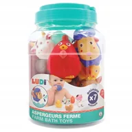 Zabawki do kąpieli - Ludi Zestaw sikawek do wody zabawka do kąpieli 6 el. Zwierzątka 10M+ - miniaturka - grafika 1