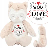 Maskotki i pluszaki - Miś Maskotka SOWA Na Walentynki YOU MY LOVE Wzory - miniaturka - grafika 1