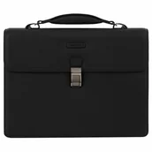 Torby na laptopy - Piquadro Modus Teczka Skórzany 40 cm Komora na laptopa black - miniaturka - grafika 1