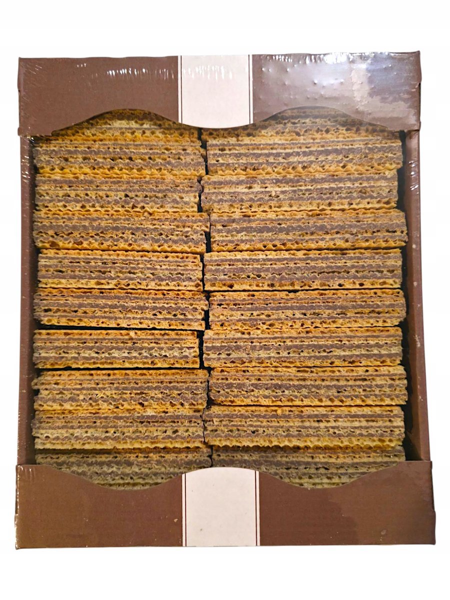 Wafle przekładane 500g orzechowe