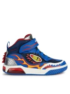 Buty dla chłopców - Geox Sneakersy J Inek Boy J369CD 0FEFU C0833 DD Granatowy - miniaturka - grafika 1