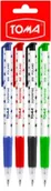 Długopisy - Długopis automatyczny Superfine mix kolorów 4 szt. - TOMA - miniaturka - grafika 1