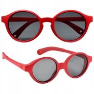 Okulary przeciwsłoneczne - Beaba Okulary Przeciwsłoneczne dla Dzieci 9-24 miesięcy Poppy Red czerwone - miniaturka - grafika 1