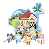 Obrusy i serwetki - Zestaw dekoracyjny na stół Bluey papier - miniaturka - grafika 1