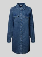 Sukienki - Sukienka jeansowa z wykładanym kołnierzem model ‘NEW’ - miniaturka - grafika 1