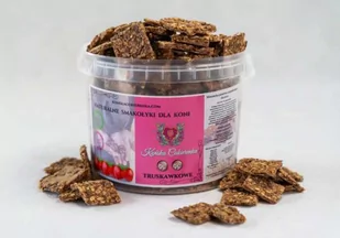 Końska Cukierenka Naturalne ciasteczka 1,2L - truskawka - Pasze dla zwierząt - miniaturka - grafika 1