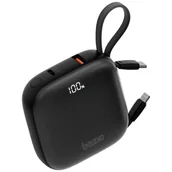 Powerbanki - Energea PowerBank 4w1 Bazic Fusion 10000mAh PD20W USB-C/Lightning Czarny - miniaturka - grafika 1