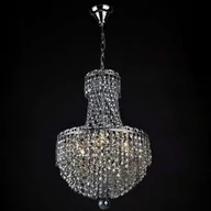 Lampy sufitowe - Inne Żyrandol LAMPA wisząca VEN W-11602/6 CHROM pałacowa OPRAWA zwis glamour z kryształami crystal przezroczysty VEN W-11602/6 CHROM - miniaturka - grafika 1