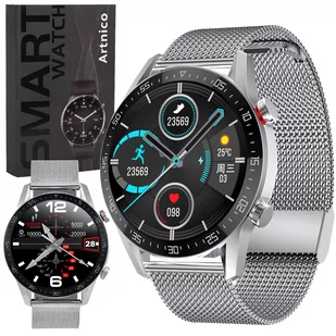 Artnico NY19 Srebrny - Smartwatch - miniaturka - grafika 1