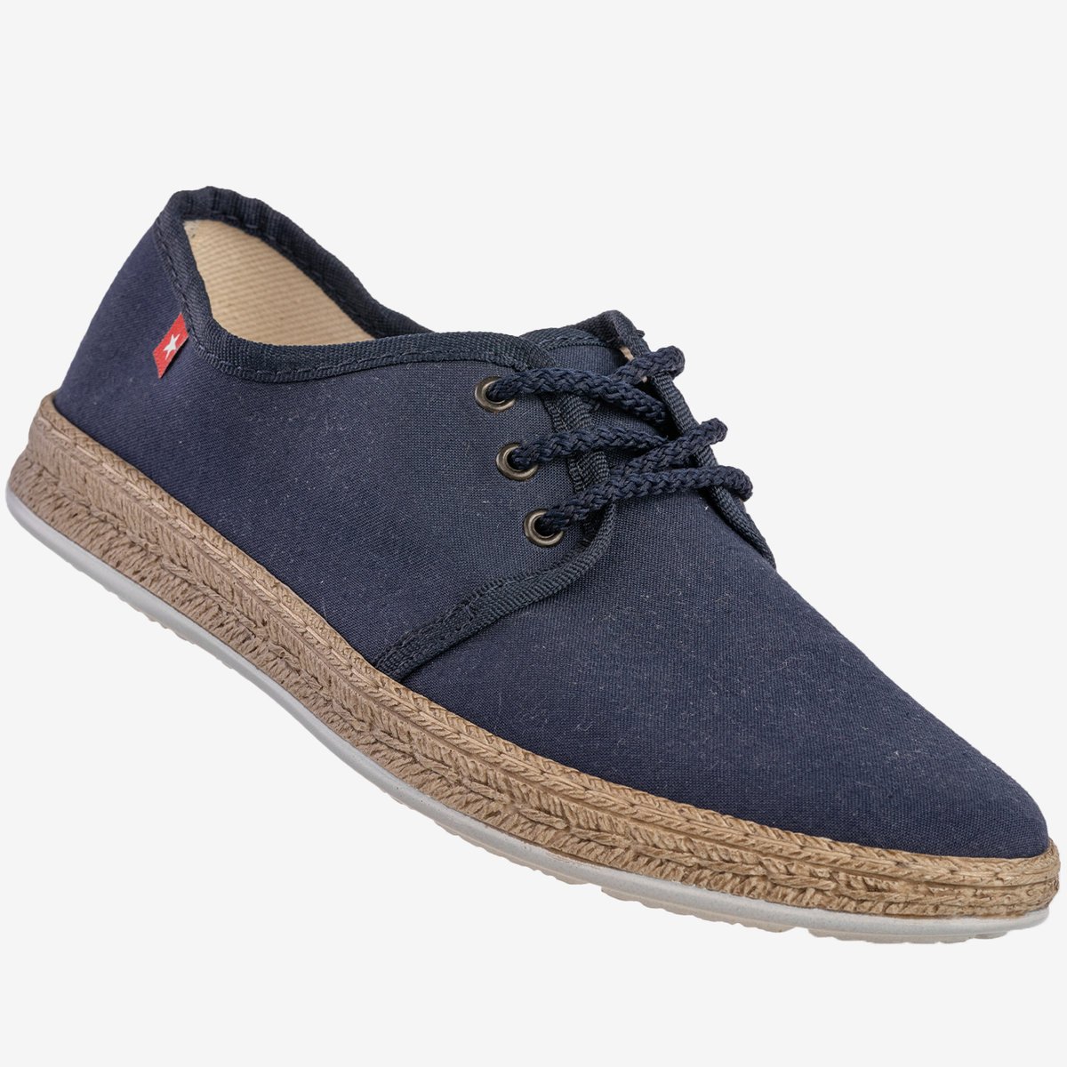 Tenisówki Damskie BIG STAR Buty Sznurowane Granatowe FF276042 38 Granatowy