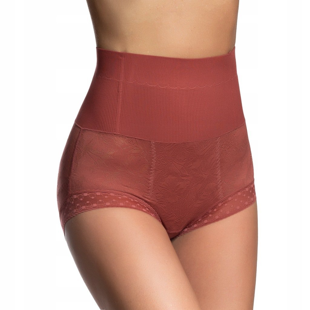 Wyszczuplające MAJTKI figi z miękkimi fiszbinami z WISKOZY WYSOKI STAN