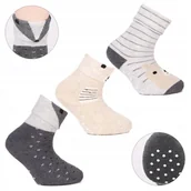 Skarpetki dla dzieci - 3 Pary Antypoślizgowe Skarpetki Niemowlęce MORAJ r. 17 - miniaturka - grafika 1