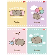 Zeszyty szkolne - 4 X ZESZYT A5, 32 KARTKI, TRZY LINIA, PUSHEEN KOTEK KOT - miniaturka - grafika 1